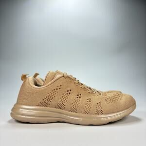 APL TechLoom Pro Beige Knit Running Shoes Lace Up Comfort Sneakers Womens Size 8